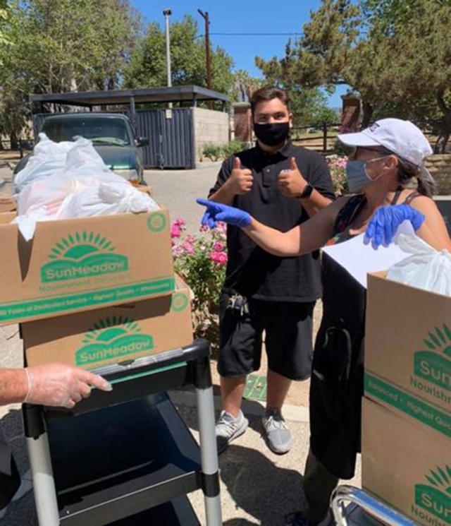 On June 15th Members of Rotary Club of Fillmore and family reached out to deliver meals to those in our community at the Fillmore Active Adult Center. Their help was very much appreciated. Courtesy Rotary Club of Fillmore.