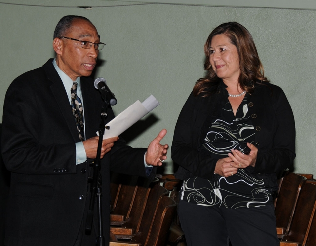 Administrator of the Year was awarded to Sierra High School Principal Cynthia Frutos