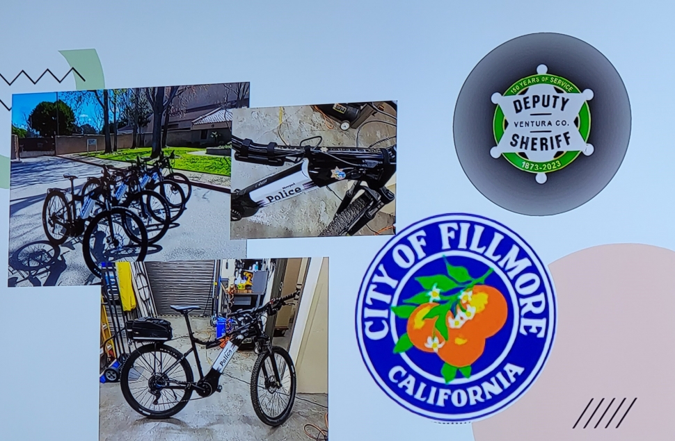 At Tuesday night's City Council meeting Captain Eduardo “Lalo” Malagon, Fillmore’s New Chief of Police, gave a presentation to encourage the city to purchase four Giant Talon eBikes for the Fillmore Police Department.
