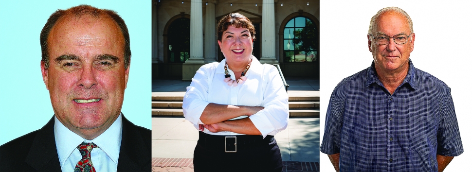 Pictured above (l-r) are the candidates running for Fillmore City Council Districts 2 & 5; Mark Austin-2, Christina Villaseñor-5 and Gary Cushing-5. Not pictured, John Garnica-2.