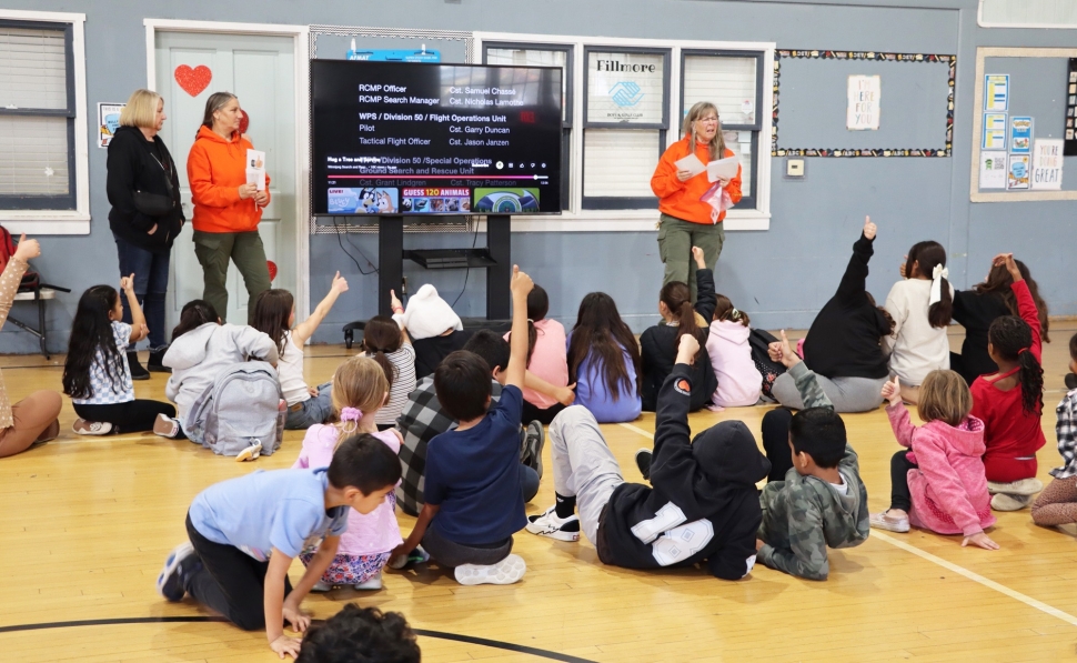 On January 17, 2025, the Fillmore Boys & Girls Club of SCV, had had a special presentation from Ventura County Search and Rescue K9 (VCSARK9) as part of the “Hug A Tree and Survive” Program. Students learned about the programs and got to meet one of the Search and Rescue K9s. Photo credit Angel Esquivel.