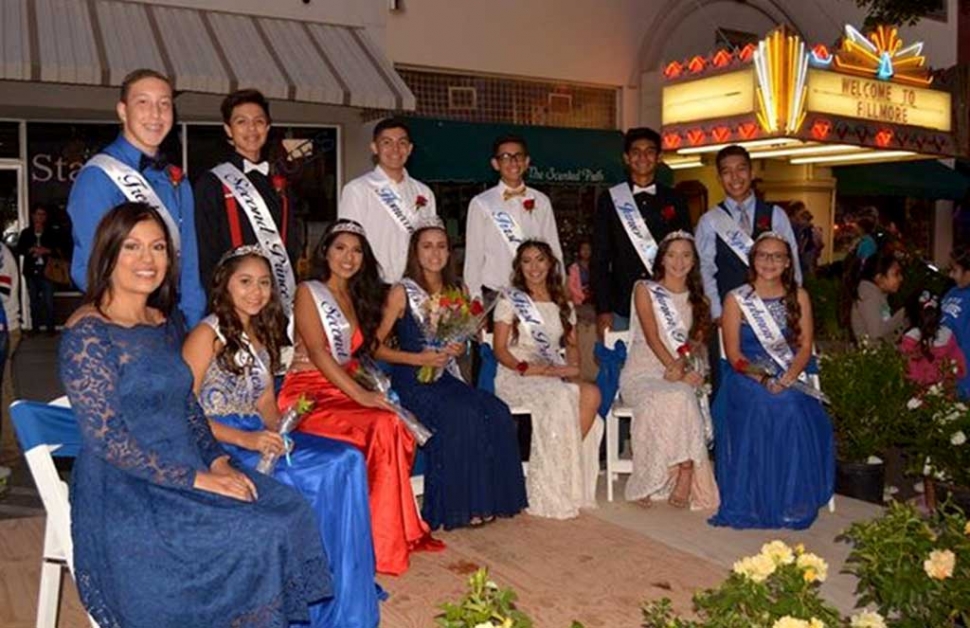 There was a very large town gathering on Central Ave last Thursday evening. It was the annual FHS Alumni Blue and White Night/Homecoming Celebration. There were bands, Floats, and Royalty. The Parade lead off with the Citizen Patrol car, then came the Mighty Fillmore High Band. Jennie Andrade '92 was chosen as the 2017 Grand Marshal. After the Parade, the Floats stayed parked on Central Ave for viewing, and then the High School ASB crowned the 2017 Homecoming Queen, Janaey Cadena, and King, Christian Andrade. There was Music, laughter, and a lot of Fun as the Alumni and the Community celebrated Homecoming, 2017.