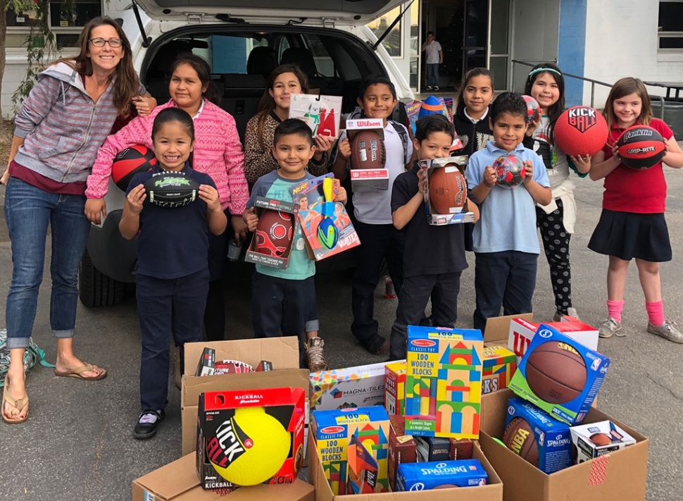 The Boys & Girls Club of Santa Clara Valley would like to thank Seaside Emergency Associates who donated over $500 of new toys and games for our Clubs. Some of the donated items included footballs, soccer balls, blocks and magna tiles. Pictured is Laurie Nintcheff who is making the holiday delivery. Thank you Seaside Emergency Associates! Submitted by Jan Marholin and photo courtesy Pearl Galvan and Maricela Soriano.
