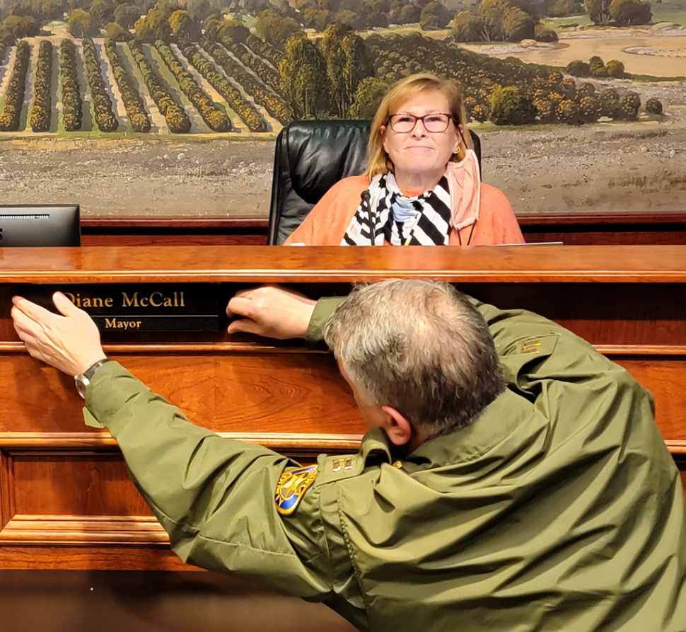 At Tuesday night’s city council meeting Fillmore’s Diane McCall was appointed Mayor of Fillmore.