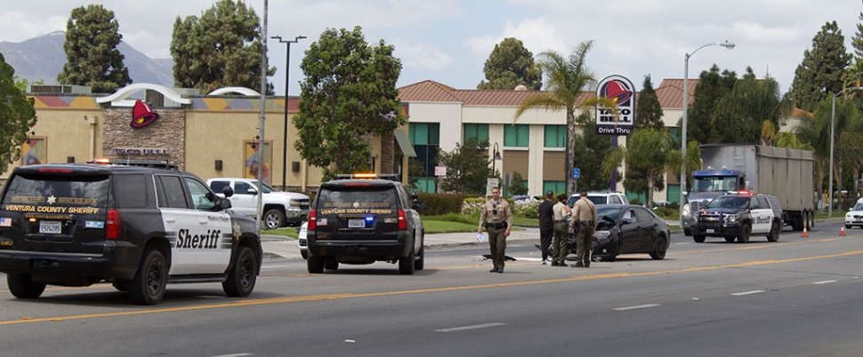 On June 8th, 2021, at 10:50am, Fillmore Police, City Fire and AMR paramedics were dispatched to a traffic collision in front of Carl’s Jr., 754 W Ventura Street. Upon arrival Fire crews reported two vehicles involved with all occupants out. No injuries were reported. Cause of the crash is under investigation. Photos courtesy Angel Esquivel-AE News.