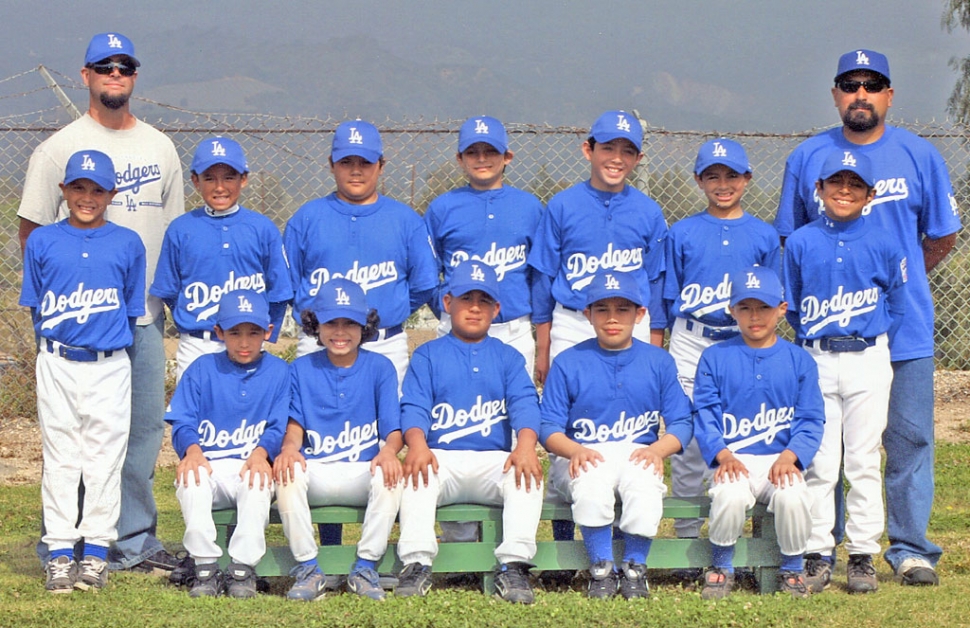 10 & Under Dodgers take first place in Little League