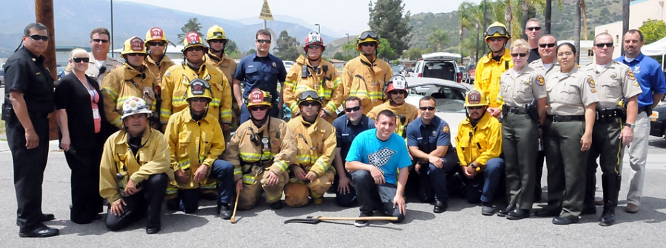 Participants of “Every 15 Minutes”, Top Row, Left to Right:Dave Wareham, Chris Gaskins, Evan Zellmer, Louie Farah, Bob Thompson, Camilo Melendez, Mark Hubbard, Daren Hendren, Leo Vazquez. Middle Row, Left to Right: Rigo Landeros, Janelle Payne, Joseph Palacio, Manny Perez, Al Huerta, Monica McGrath, Leanne Thompson, Anthony Biter, John Wilber. Bottom Row, Left to Right: Bill Herrera, Cesar Benigno, Arin Aghakhanian, Byron Becke, Patrick Maynard, Sergio Cornejo, Adam Strong, Freddy Boudier.