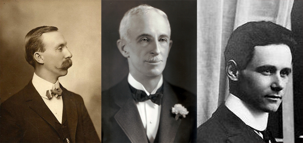 (l-r) Fergus Fairbanks, one of the strong supporters of incorporation, George Tighe, who was against incorporation, but became Fillmore's first mayor, and Joel K L Schwartz, one of the strong supporters of incorporation.