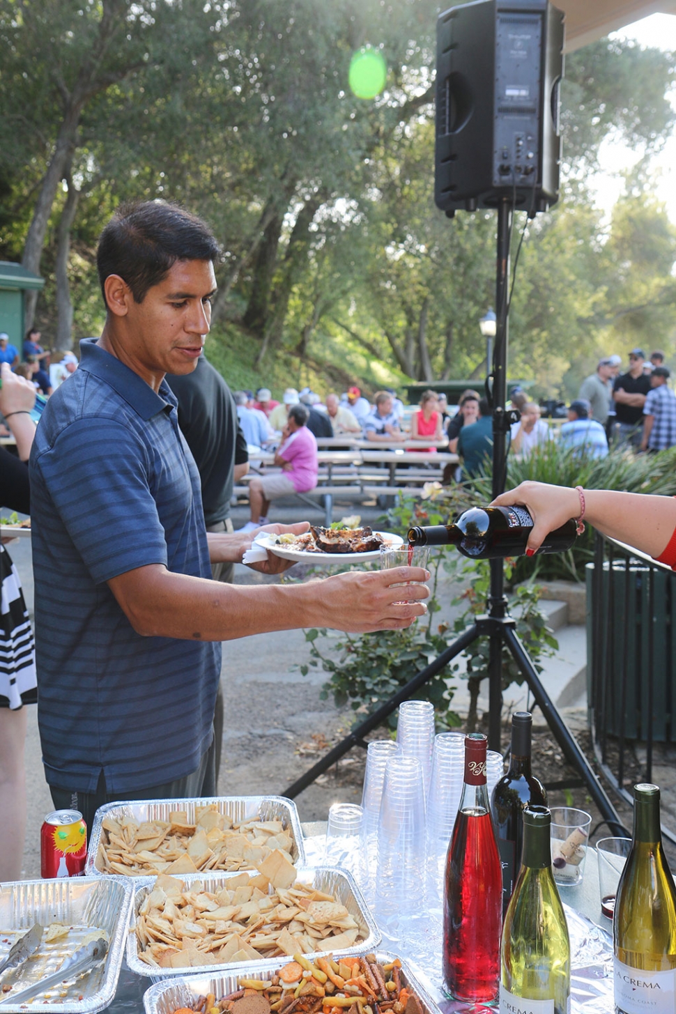 Wining and dining was also on the tournament schedule.