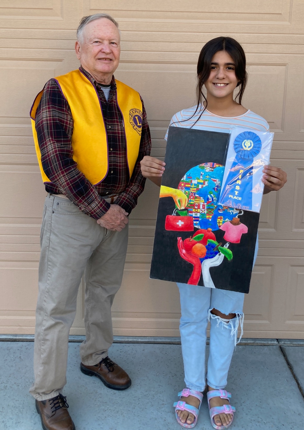 1st place winner was Celeste Camarena of FMS; she will be entered in the regional competition with a chance to
go to State.