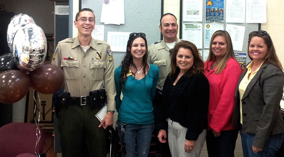 Tyler Hackworth and Deputy Russell Grant