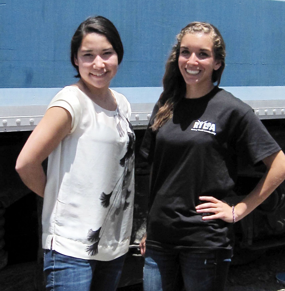 The Rotary Club of Fillmore sponsored two Fillmore High School girls to attend the RYLA camp in Ojai. Vanessa Villa and Ana Morino attended the Rotary Youth Leadership Awards camp and last week presented a program to the Club telling of the leadership skills and confidence they had attained there and how these will affect their future.